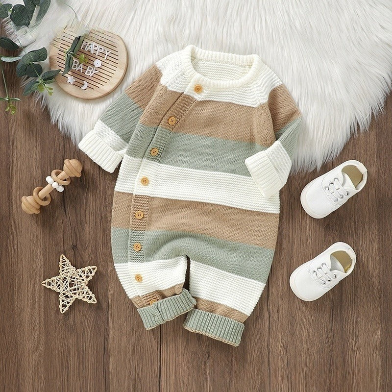 SnugOnes Knitted Cozy Stripes Romper™