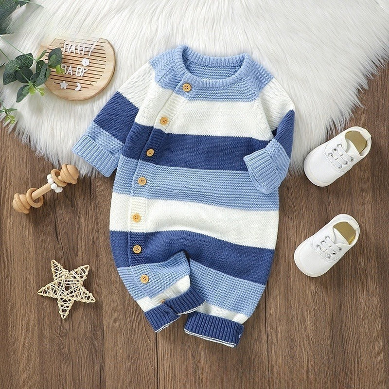 SnugOnes Knitted Cozy Stripes Romper™