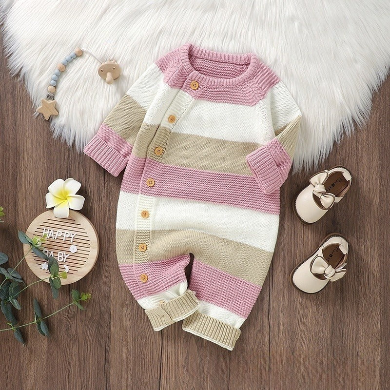 SnugOnes Knitted Cozy Stripes Romper™